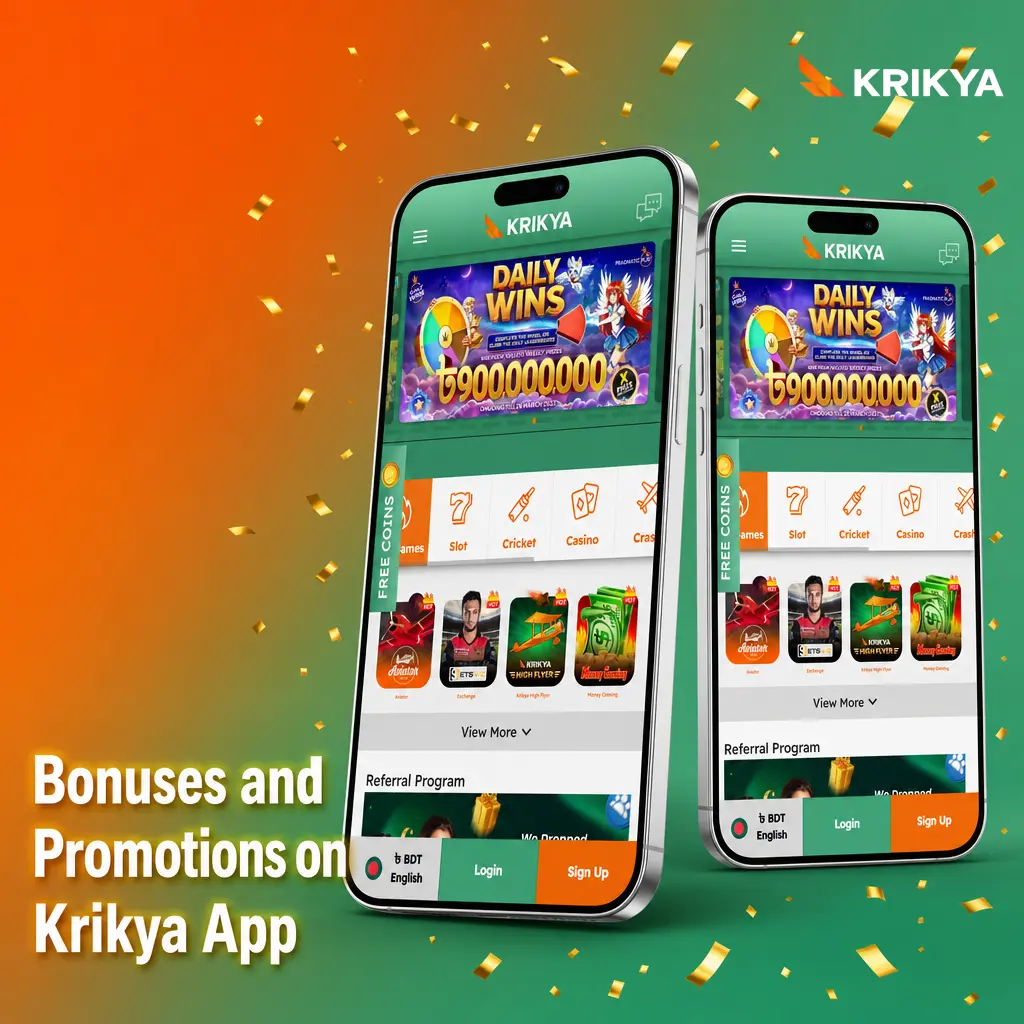 Krikya app welcome bonus promotion
