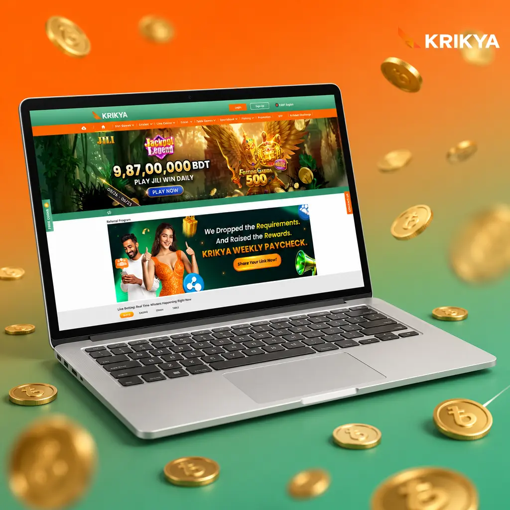 Krikya deposit methods including bKash, Nagad, Rocket, UPay, SpeedPay and Payba