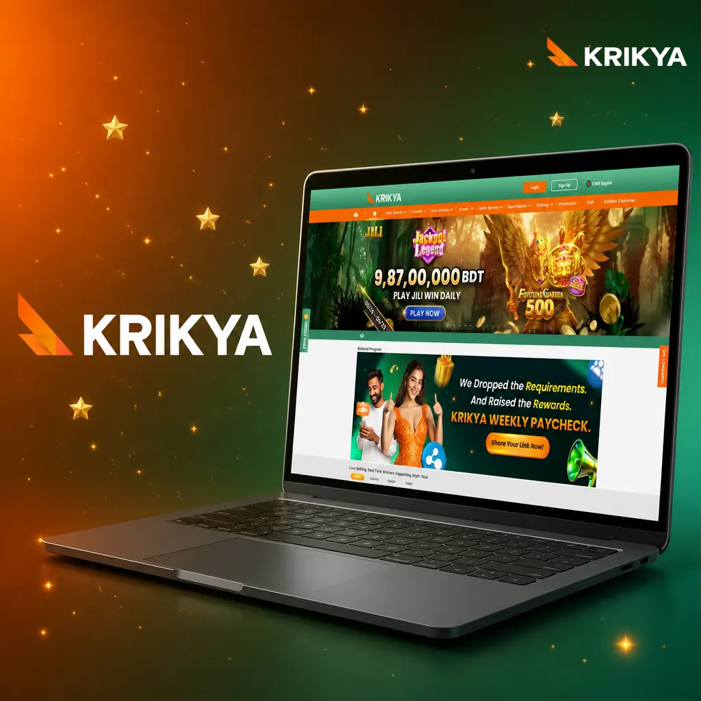 Krikya welcome bonus 500 percent match promotion