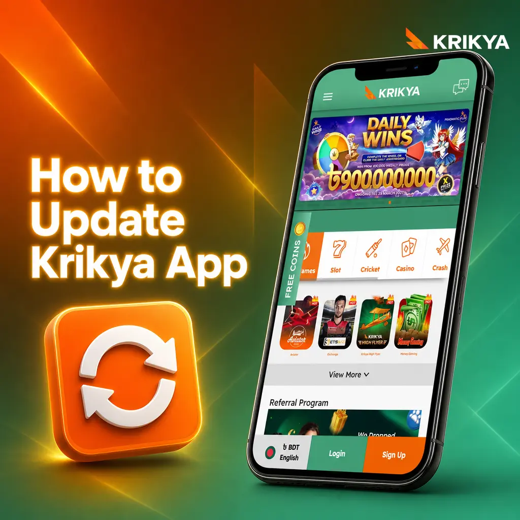 Steps to update the Krikya app on Android and iOS
