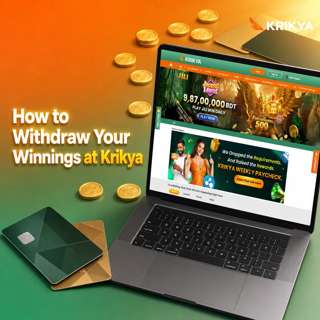 Krikya withdrawal methods and mobile wallets