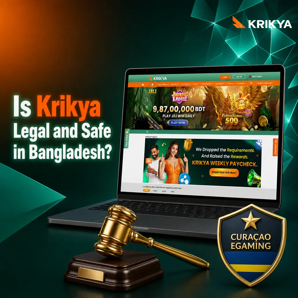 Krikya legal license and security badges