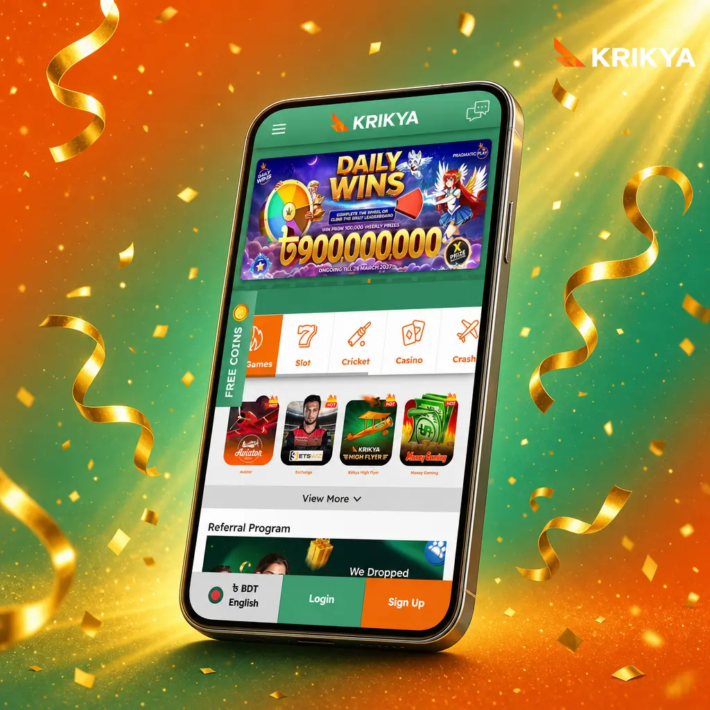 Krikya app on mobile devices