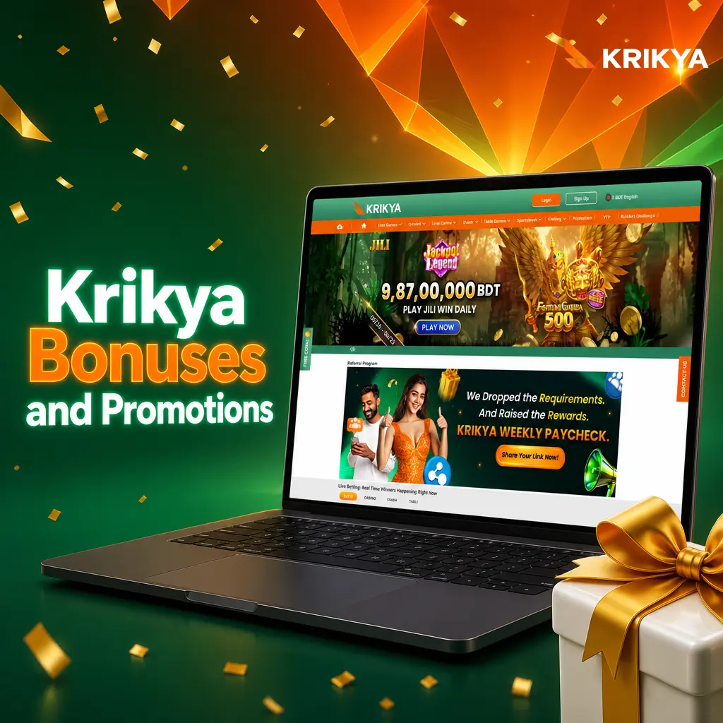 Krikya casino bonuses and promotions overview