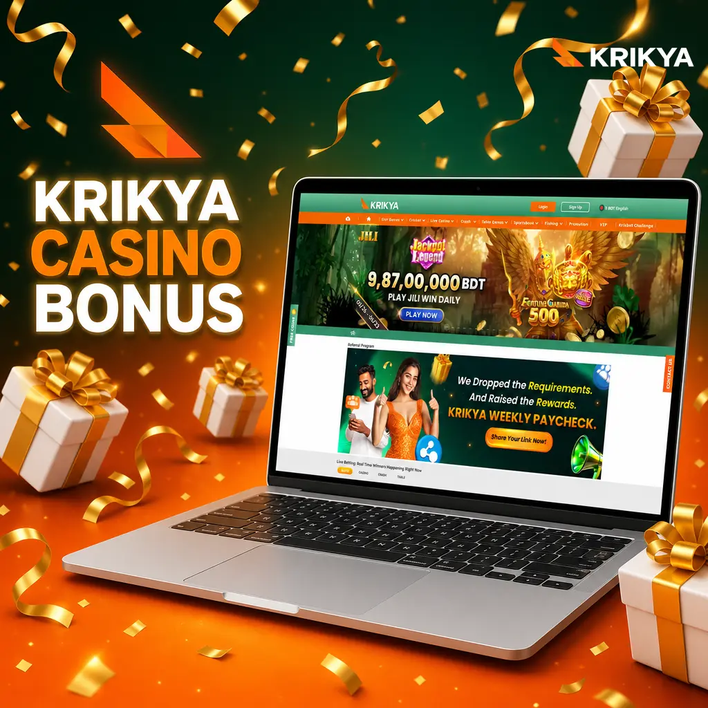 Krikya casino bonus promotion
