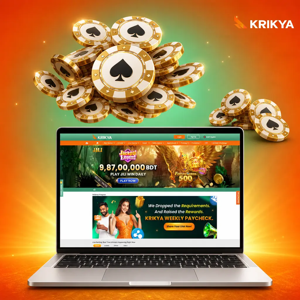 Krikya casino games lobby