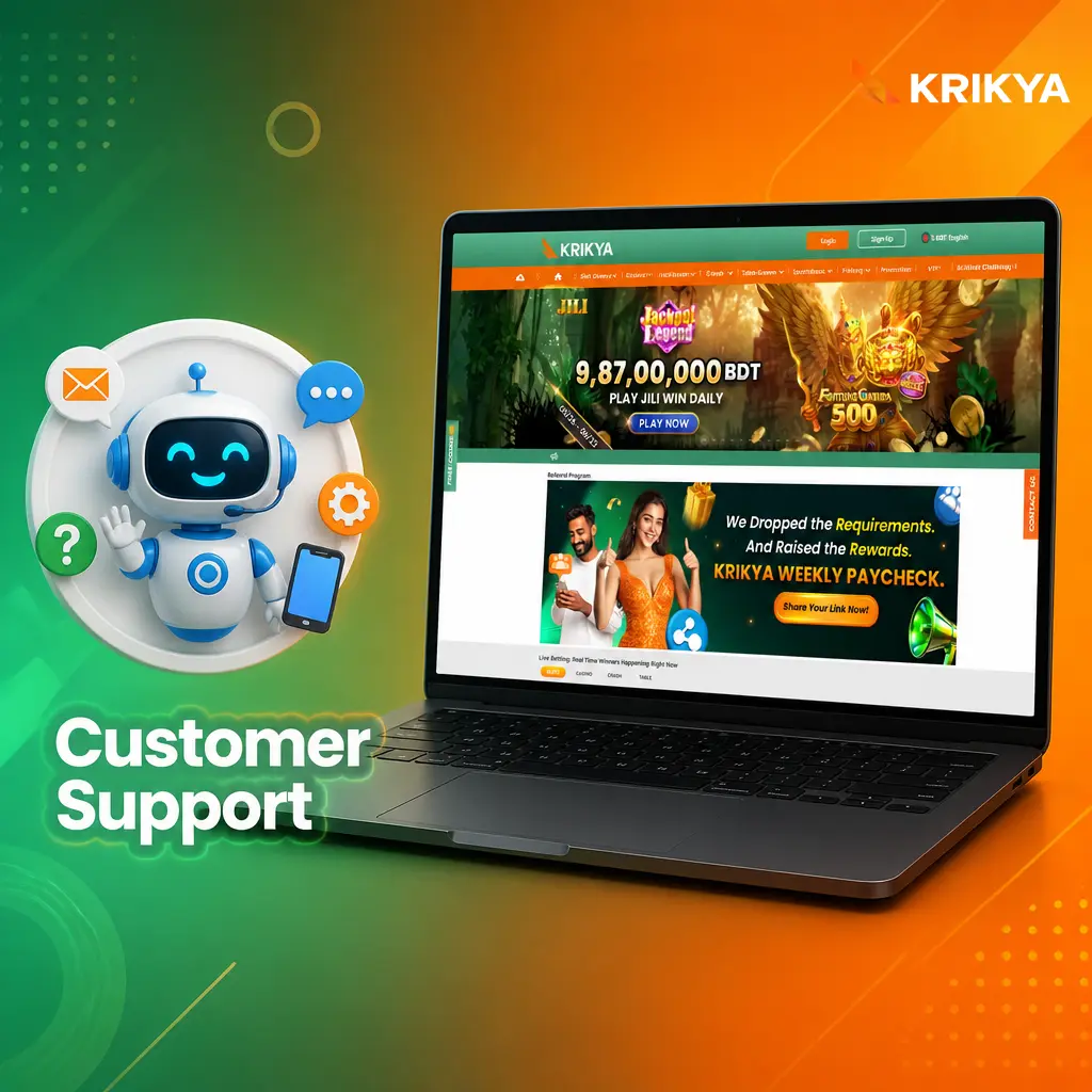 Customer support agent assisting a player