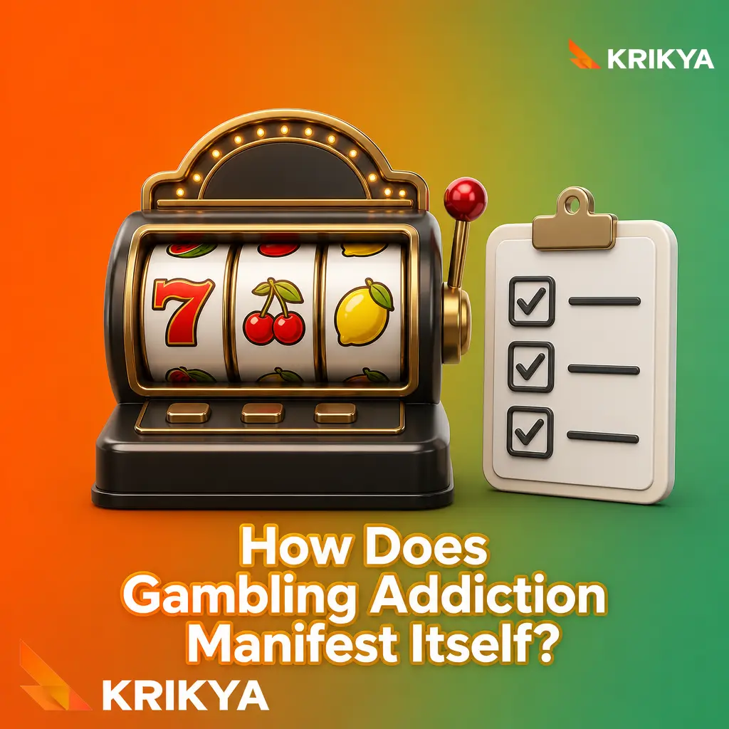 Signs of gambling addiction manifesting in a player